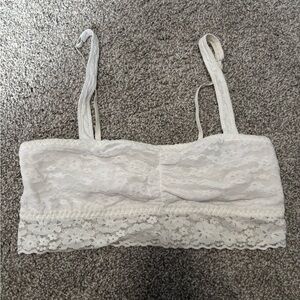 Gilly Hicks Bralette Lace with Adjustable Straps White